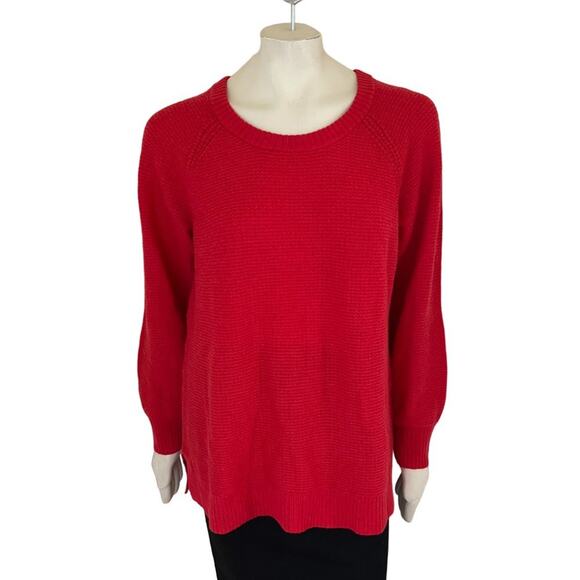 GAP Brooklyn Merino Wool Crew Neck Sweater in Red Heather SZ XL - Picture 1 of 11
